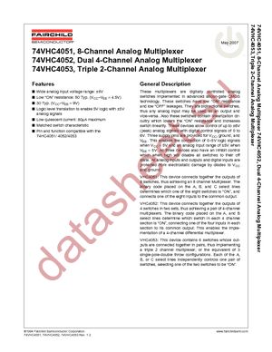 74VHC4052MTC datasheet  